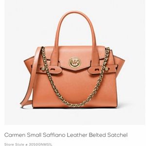 Michael Kors Carmen Saffiano Belted